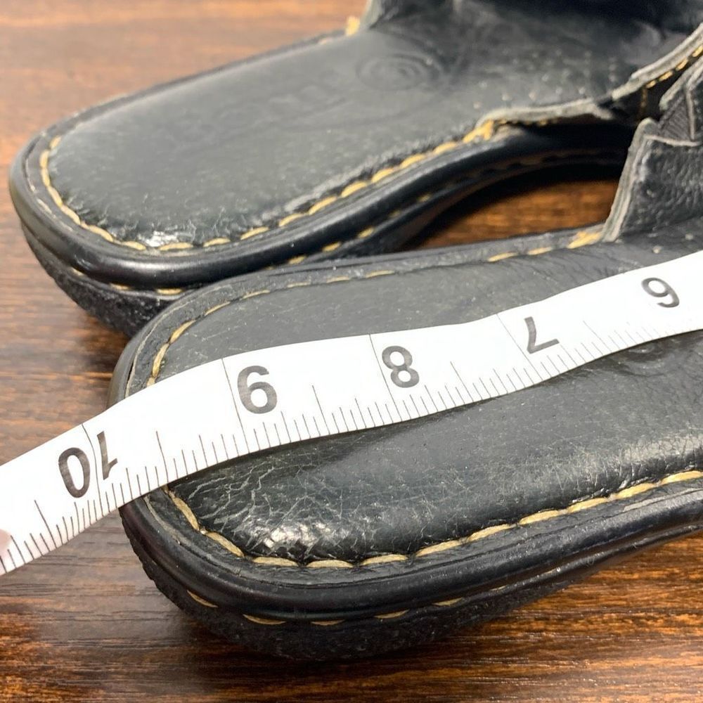 Born black, brown leather slide size 8/9.5” - Picture 6 of 8